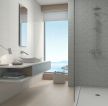 小卫生间淋浴房浅色木地板效果贴图图片2023