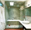 小卫生间淋浴房砖砌浴缸装修效果图片