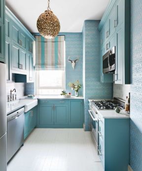 家庭小厨房设计图片 2020小清新装饰风格