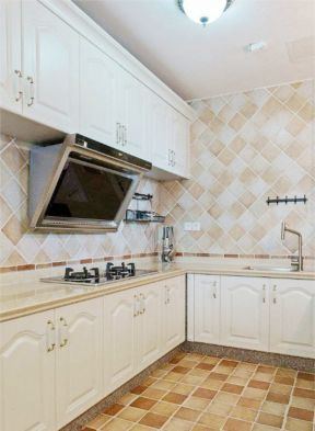 家庭小厨房设计图片 厨房柜子颜色