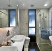 110平米简约室内浴室设计装修图片2023
