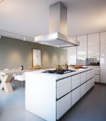 2023现代开放式厨房中岛装修效果图片