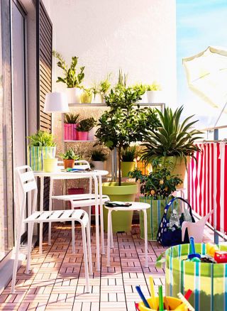 超小阳台花园装修设计效果图欣赏2023