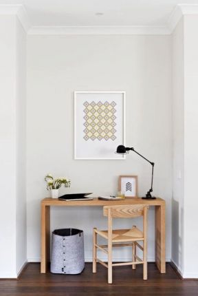 8平米小书房装修效果图 实木书桌