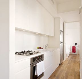 现代厨房白色墙砖贴图-每日推荐