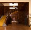 中式禅意别墅大厅楼梯装修效果图片 