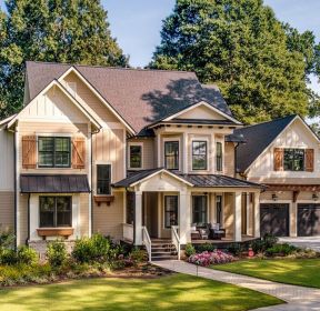 美式乡村风格独栋别墅图片-每日推荐