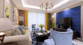 2023简约美式客厅组合沙发装修效果图片