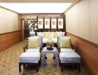 一居室小户型中式客厅设计图片