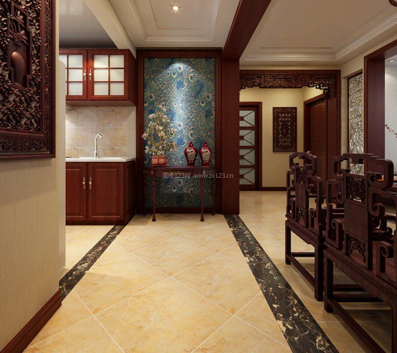 中式走廊装修效果图大全图片