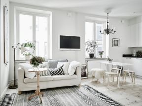 公寓式住宅白色欧式装修图片