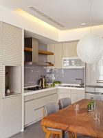100平米家居简洁现代敞开式厨房装修效果图片大全