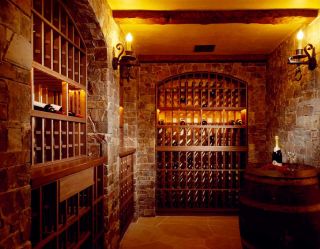 红酒酒窖砖墙墙面图片大全