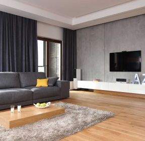 现代简约素色电视墙-装信通网效果图大全 【第2页】