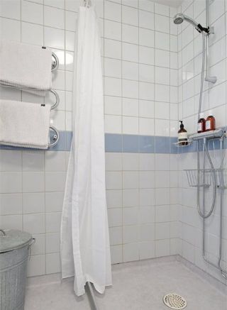 小卫生间整体家装浴帘隔断图片