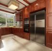 厨房红木橱柜门图片