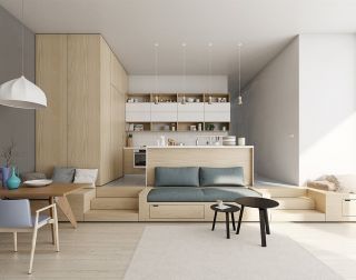 现代简约整套家装创意沙发效果图