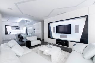 现代简约整套家装白色室内效果图