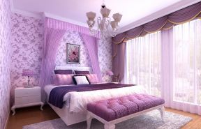 紫色婚房布置效果图欣赏