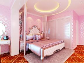 粉色主题婚房布置效果图欣赏