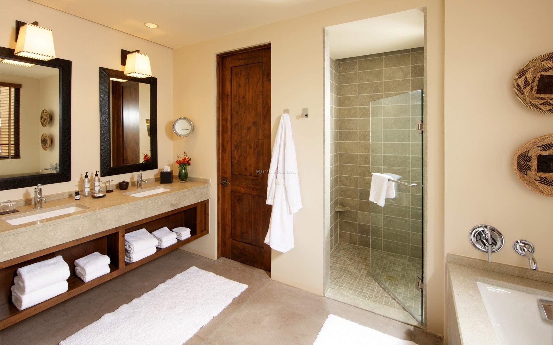 100平米小户型浴室干湿分离装修设计