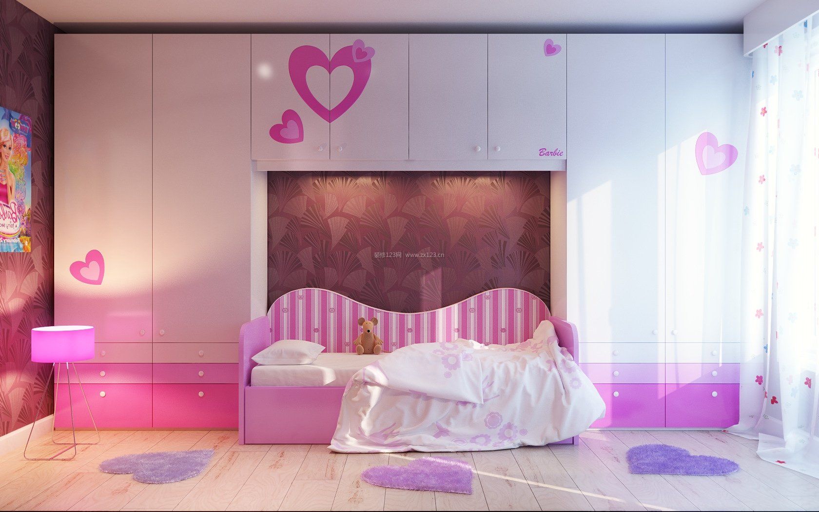 粉色房间真实图片