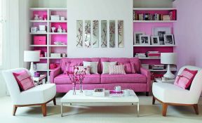 女生粉色房间客厅装修