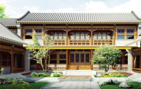北京四合院别墅整体造型图片