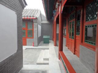 北京四合院别墅背景墙砖图片