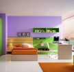 现代卧室墙面漆颜色搭配效果图