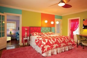 我床头墙面漆颜色设计效果图