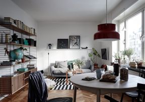 40平米单身公寓北欧风装修图片