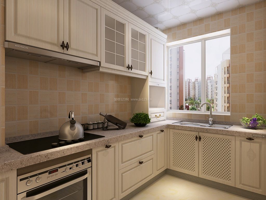 2020新房厨房装修效果图大全 厨房墙面瓷砖