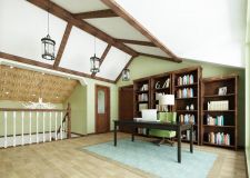 阁楼装修成书房怎么做 阁楼书房家具选择及布局