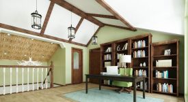 阁楼装修成书房怎么做 阁楼书房家具选择及布局