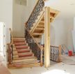 别墅室内欧式风格实木楼梯图片