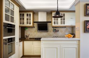 美式单身公寓小户型房屋厨房平面设计图