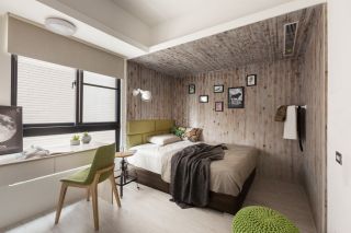 单身公寓小户型房屋卧室背景墙平面设计图