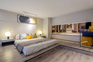 单身公寓小户型房屋卧室衣帽间平面设计图