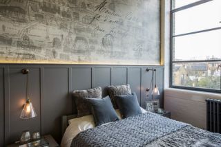 卧室床头壁灯古典设计图片