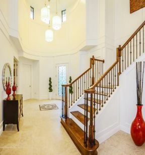 美式楼梯扶手设计简约家居效果图