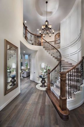 美式室内家装楼梯扶手设计