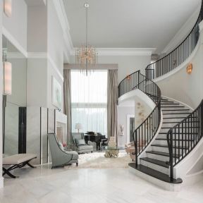 现代美式楼梯扶手设计