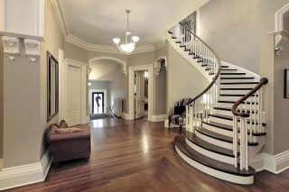 现代美式楼梯扶手设计效果图片