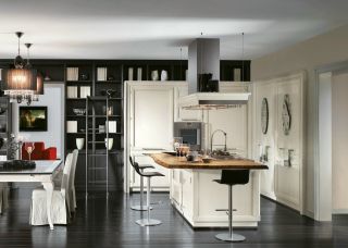 现代室内小厨房组合橱柜图片