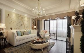 2020优雅欧式古典风格图片 客厅沙发背景墙装修