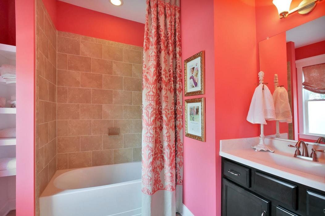 2023家装粉色卫生间设计图片欣赏