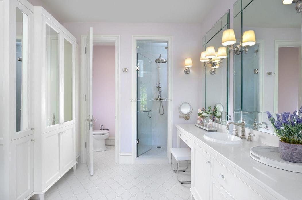 2023家装粉色卫生间室内装修图片欣赏