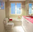 2023家装小户型粉色卫生间图片欣赏