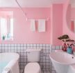 2023家装粉色卫生间墙壁装修图片欣赏